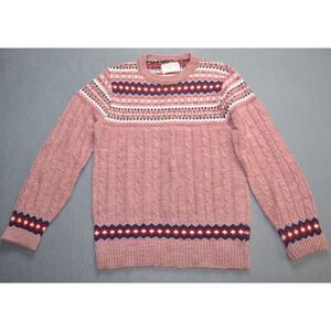 Vtg Made in USA Jantzen Knitted wools Crew‎ Sweater Women's Medium M